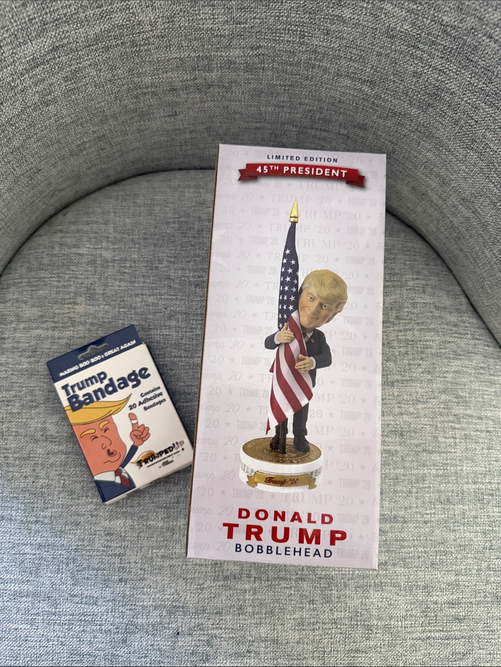 Donald Trump 45th President Bobblehead - Red, White & Blue